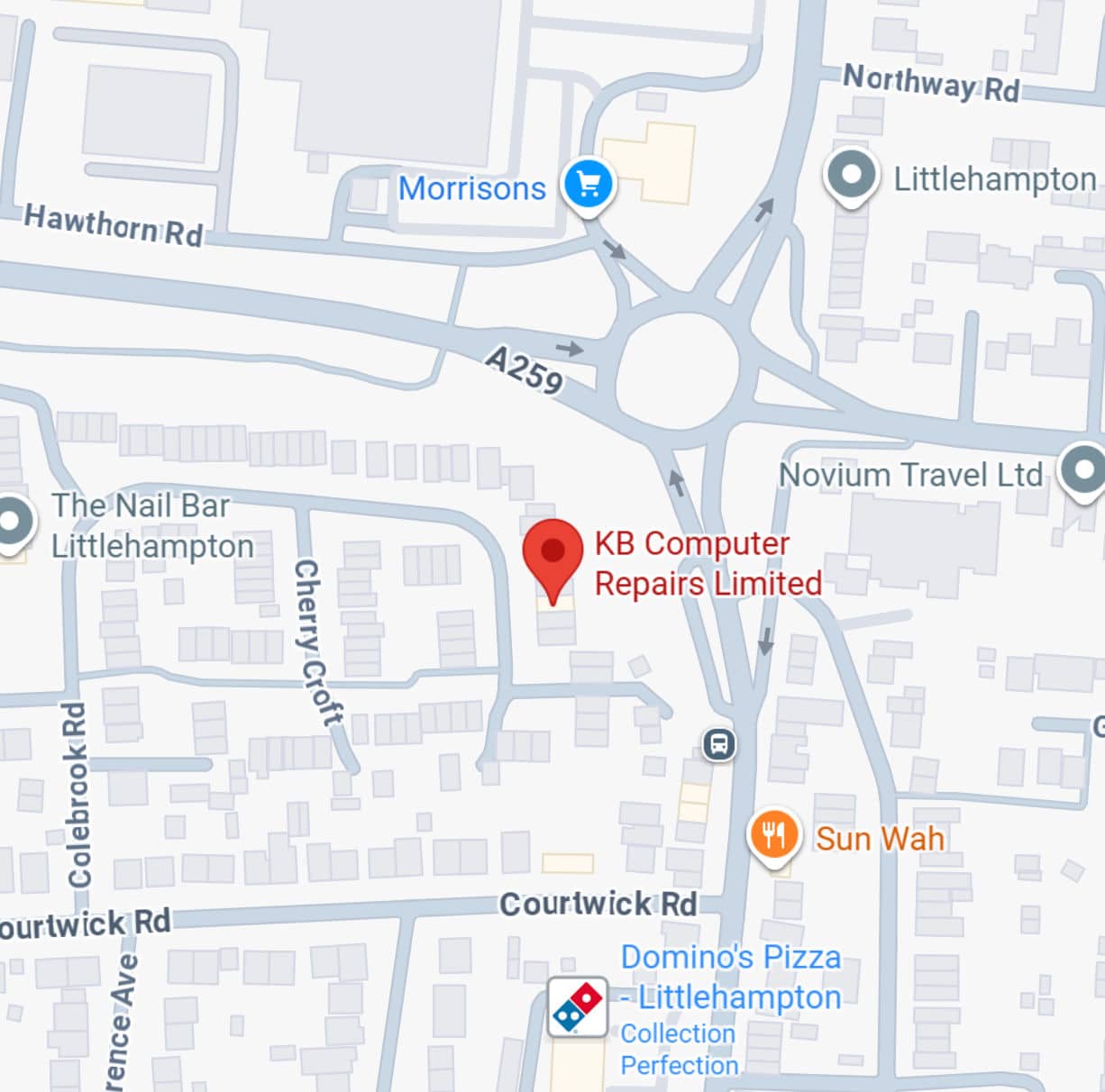 K B Computer Repairs Location